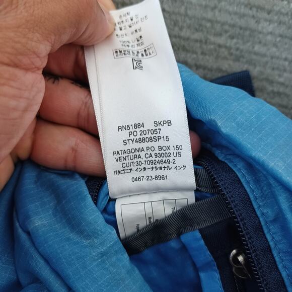 Patagonia Ultralight Travel Tote Pack Backpack-Vessel Sky Blue & Navy - Picture 6 of 7